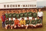 USV Eschen-Mauren 1977 Erste Mannschaft Marxana erster Leibchensponsor